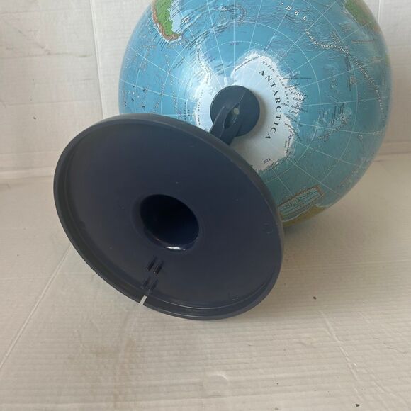Vintage Desktop World Globe with Stand – 12” Rotating Educational Earth Map - Picture 4 of 4